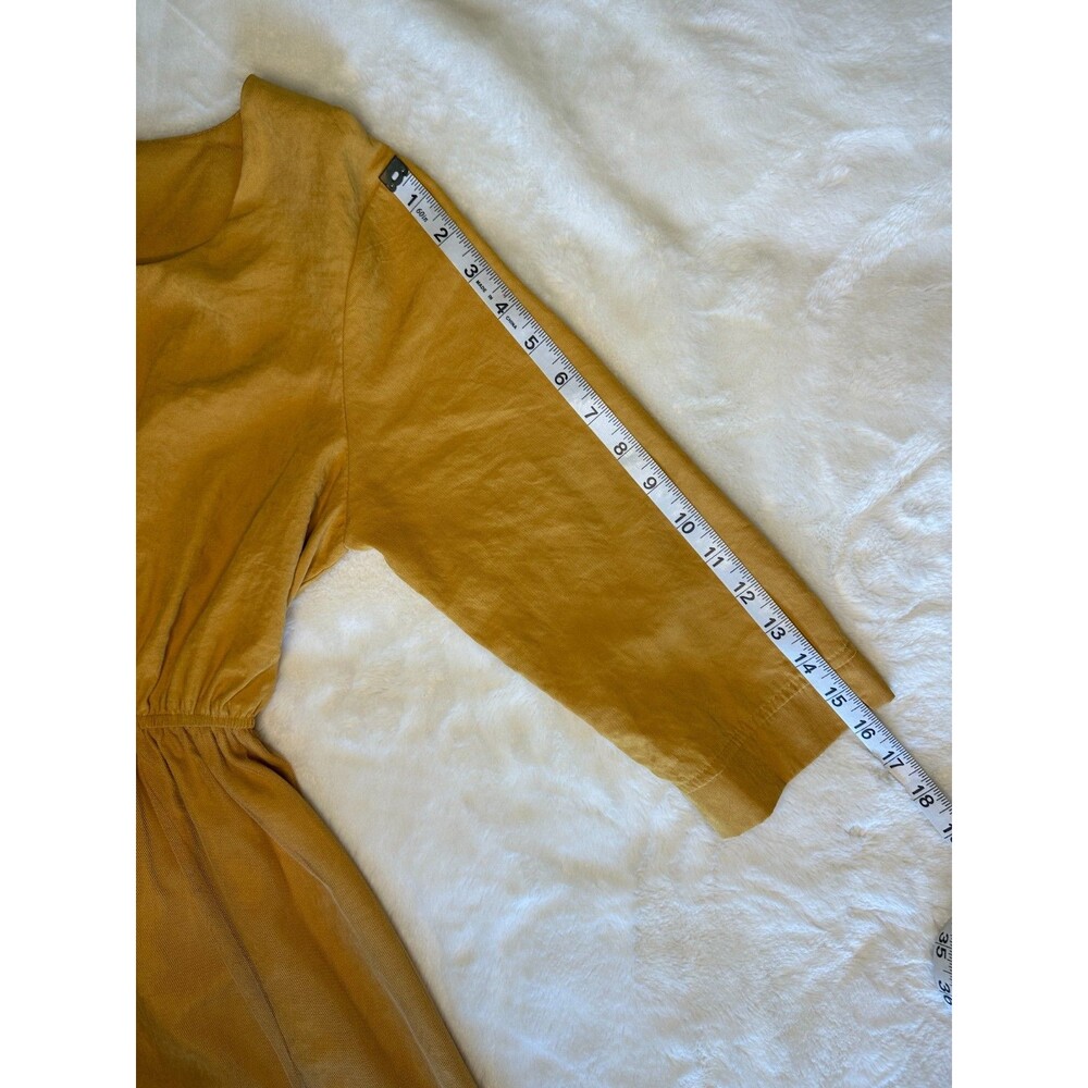 The perfect fall dress! women's L amber midi dress with sheer tulle overlay - Picture 5 of 7